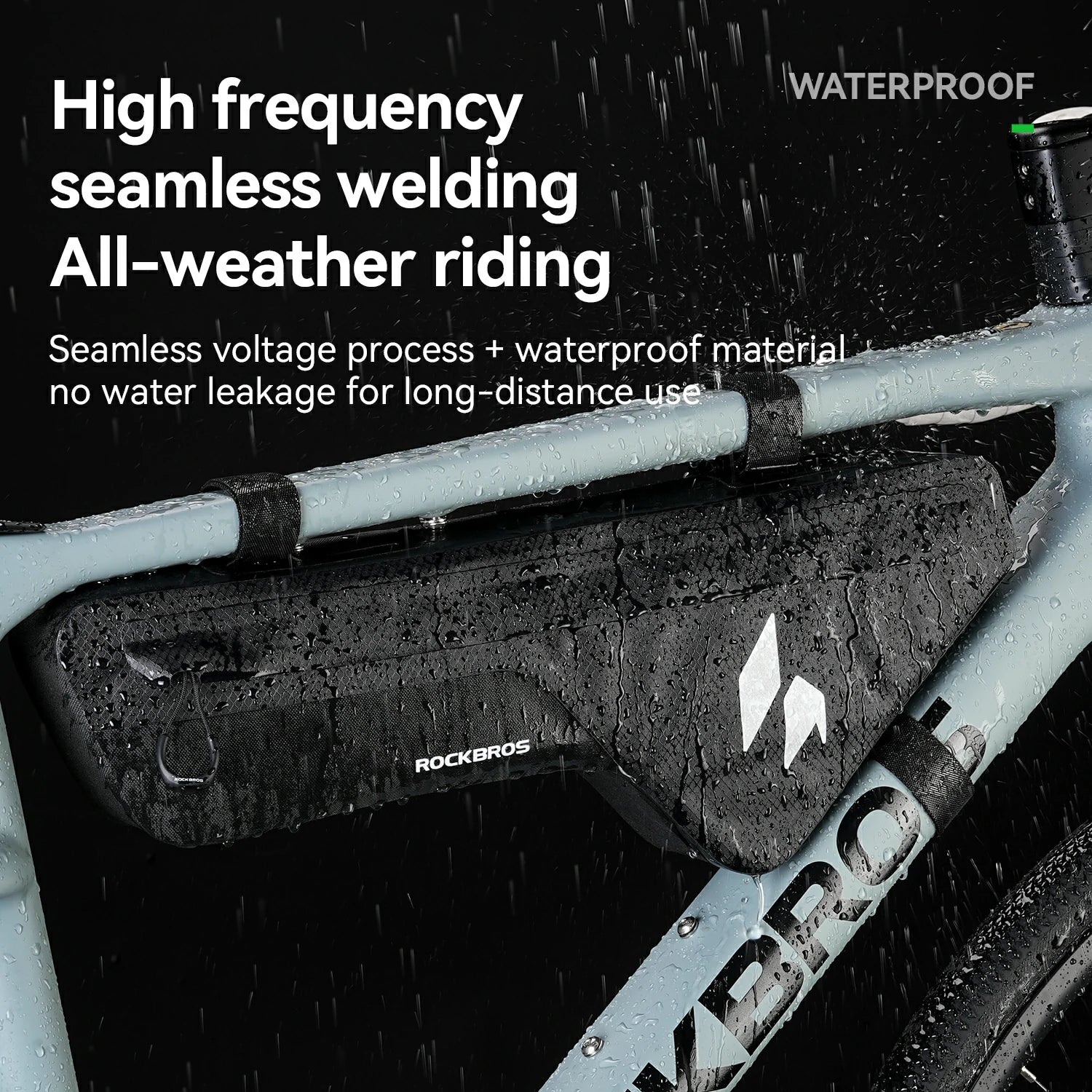 100% Waterproof Frame Bag 1.9L Down Tube Bag