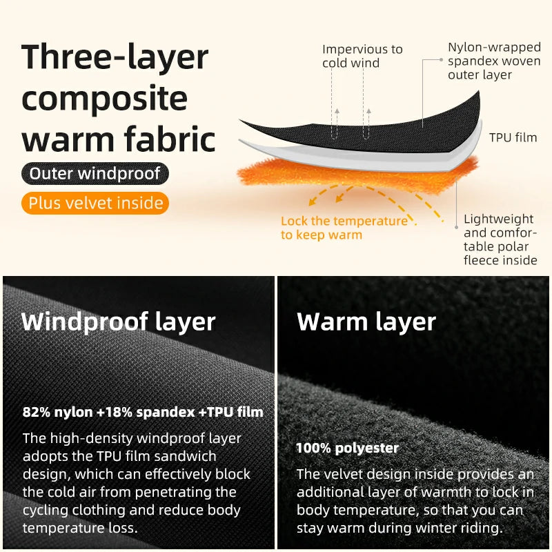 Windproof Fleece Cycling Vest