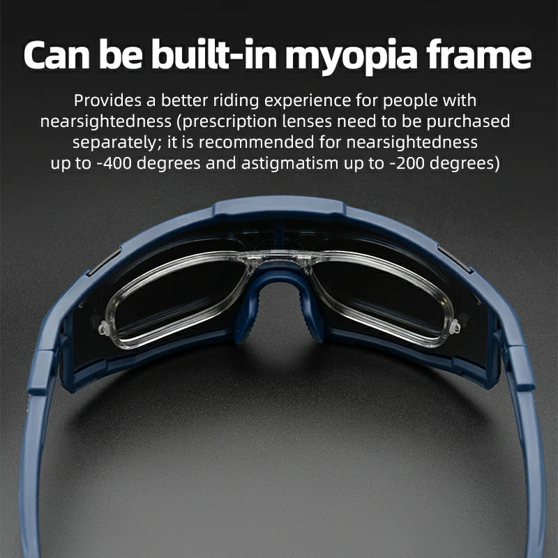 ROCKBROS HD Polarized Photochromic Cycling Glasses TR90 Frame-Road to Sky