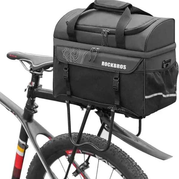 Bicycle Rear Seat Bag Waterproof Bike Rack Trunk Cargo Bag Large Capacity  Cycling Rear Rack Bicycle