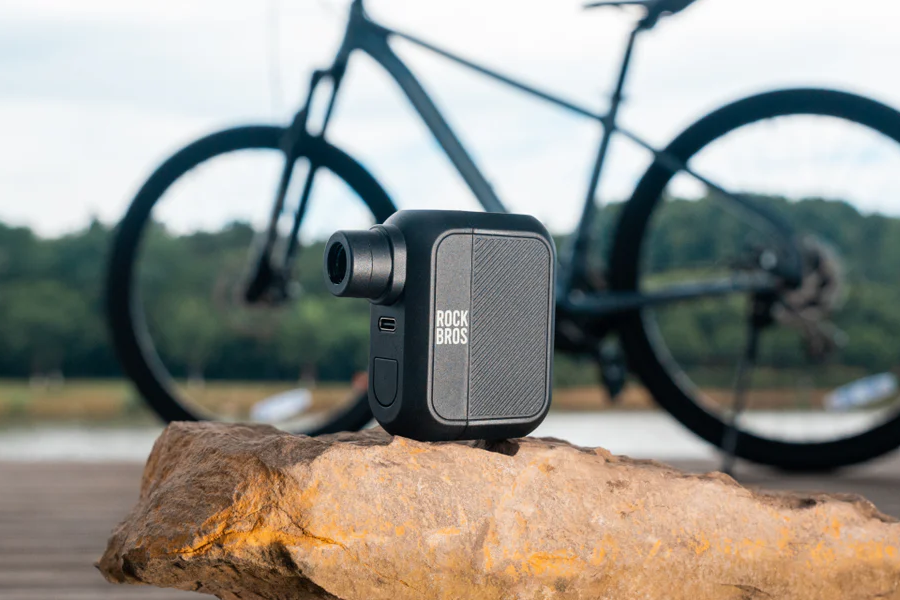 Ride Without the Pressure: ROCKBROS Mini Electric Bike Pump for Hassle-Free Tire Care