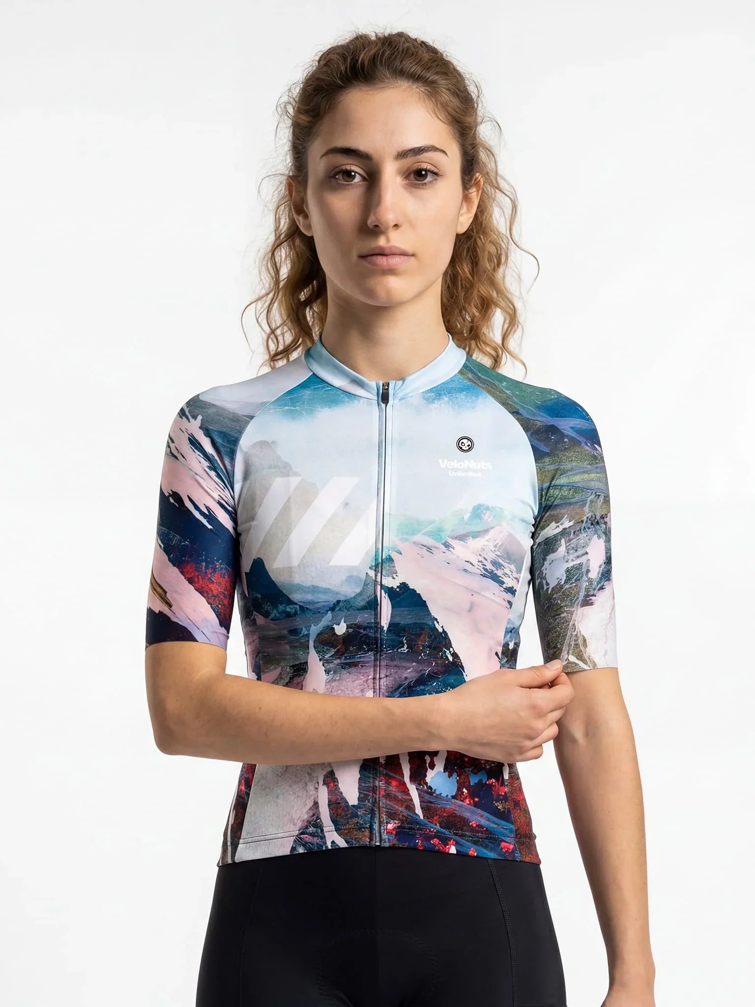 Women's Cycling Jersey Terrain Blocks#Type_Alpine Fracture