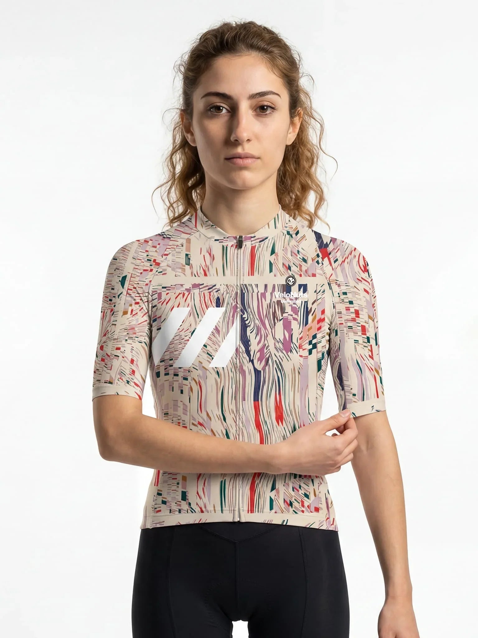 Women's Cycling Jersey Neon Condense#Type_Magenta Noise