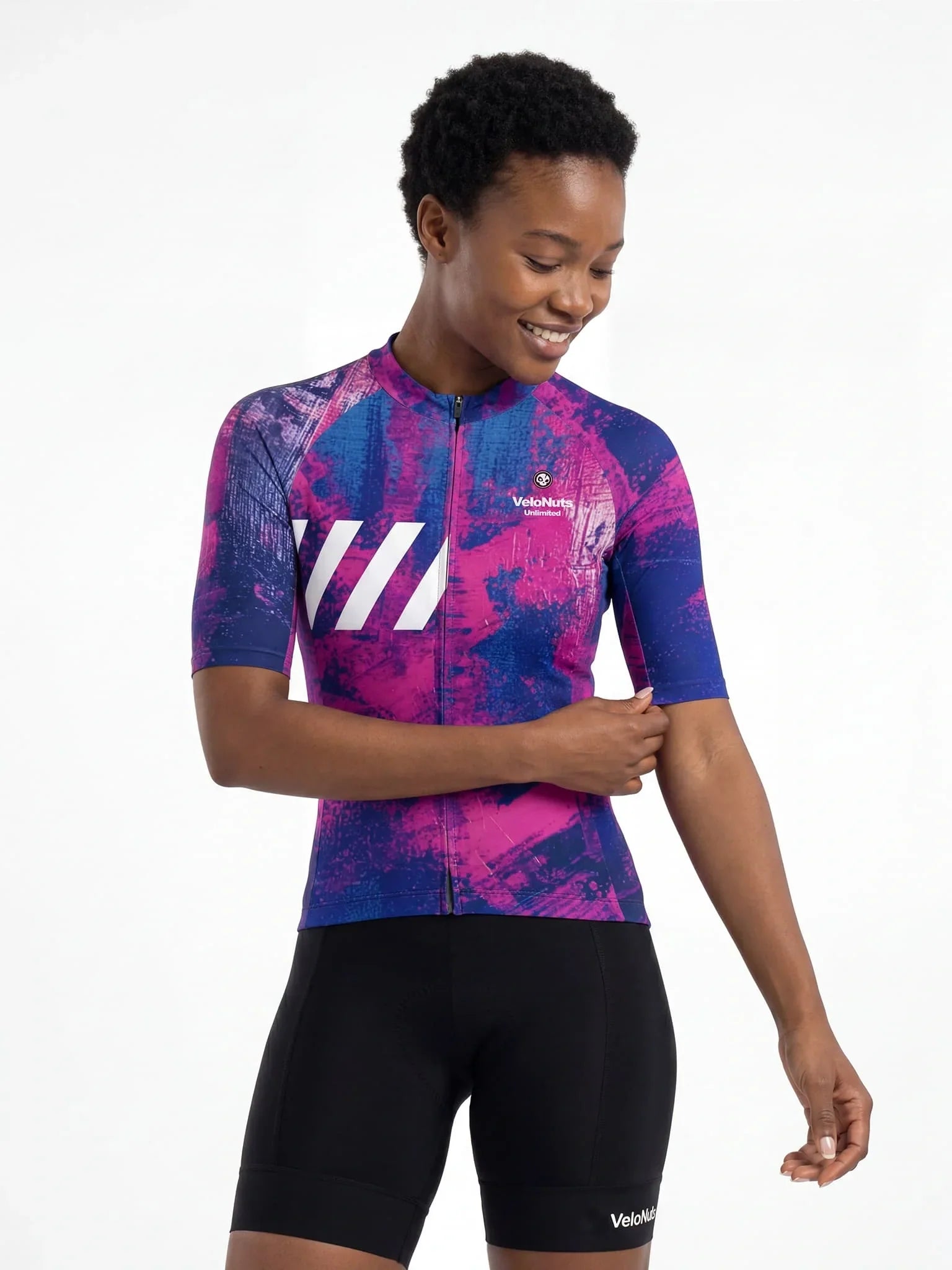 Women's Cycling Jersey Ink Burst#Type_Emerald Splash