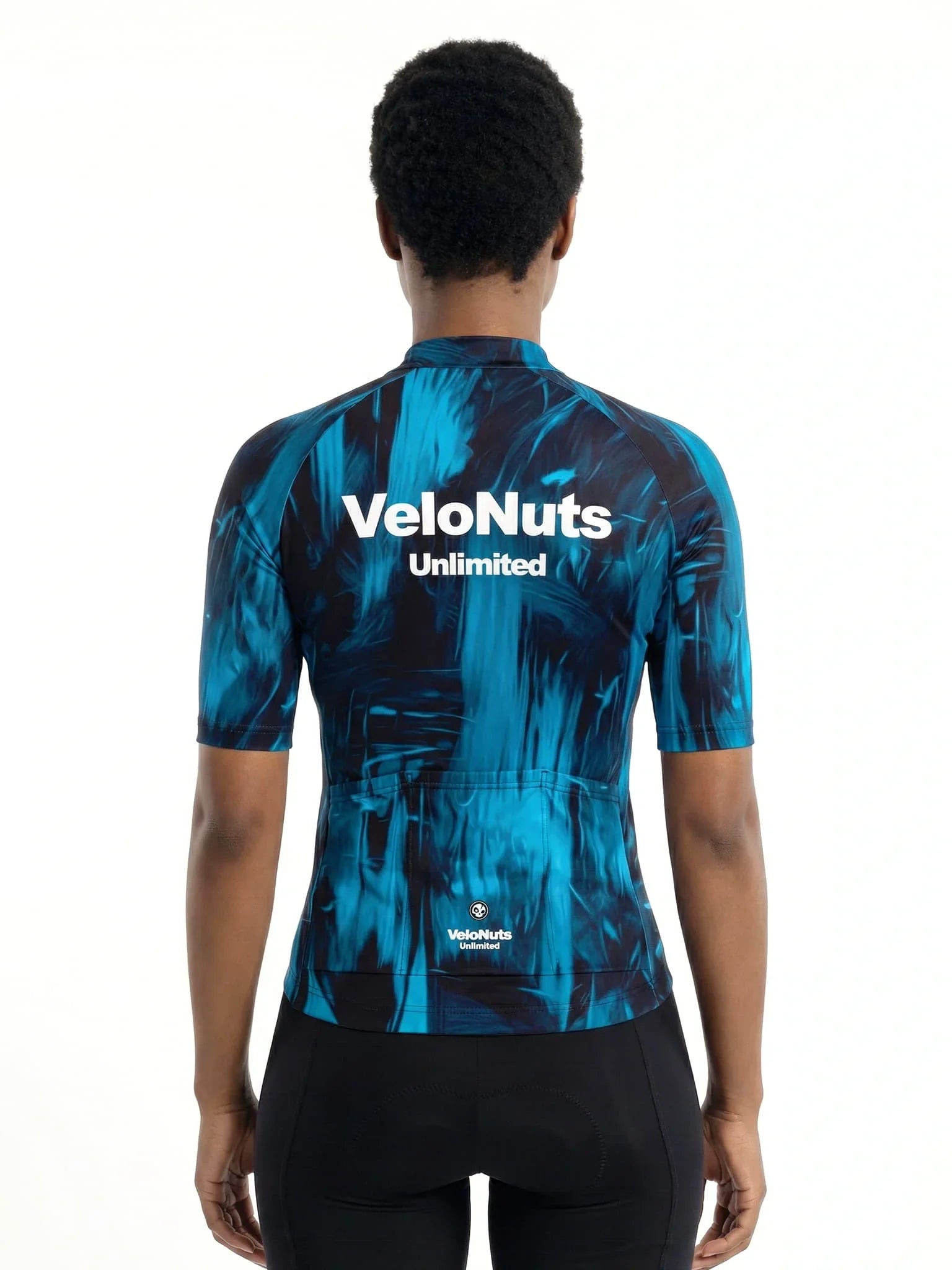 Women's Cycling Jersey Ink Burst#Type_Blue Phantom