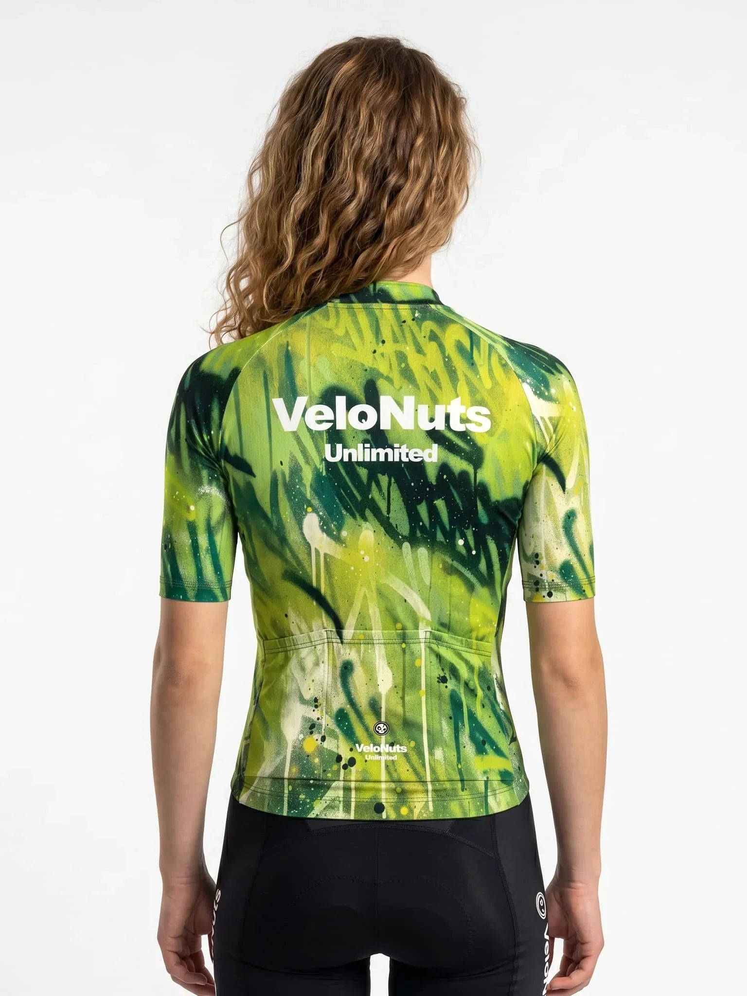 Women's Cycling Jersey Street Graffiti#Type_Lime Tag