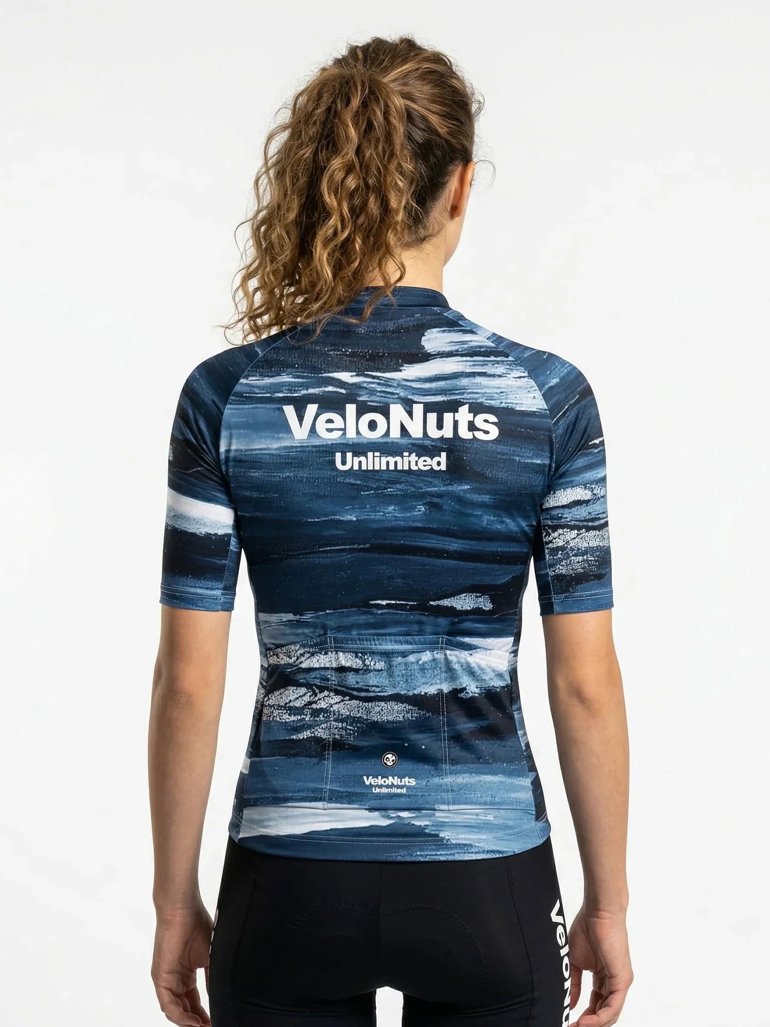 Women's Cycling Jersey Ink Burst#Type_Indigo Drift