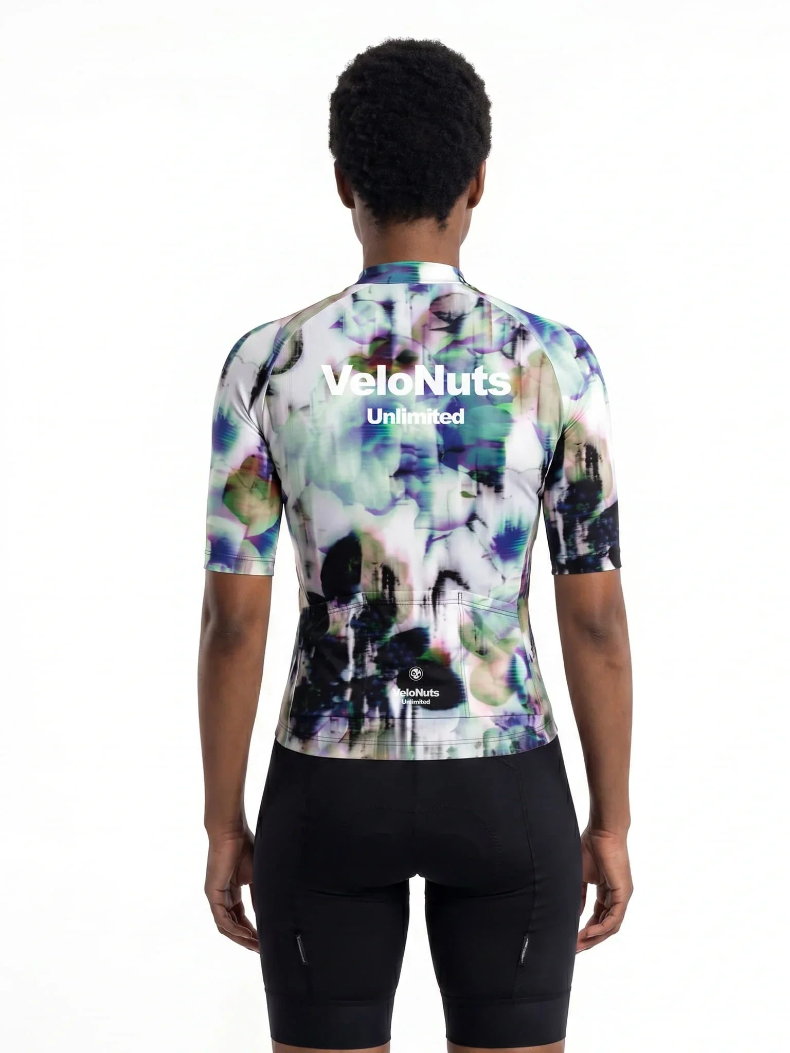 Women's Cycling Jersey Biolume Garden#Type_Glitch Bloom