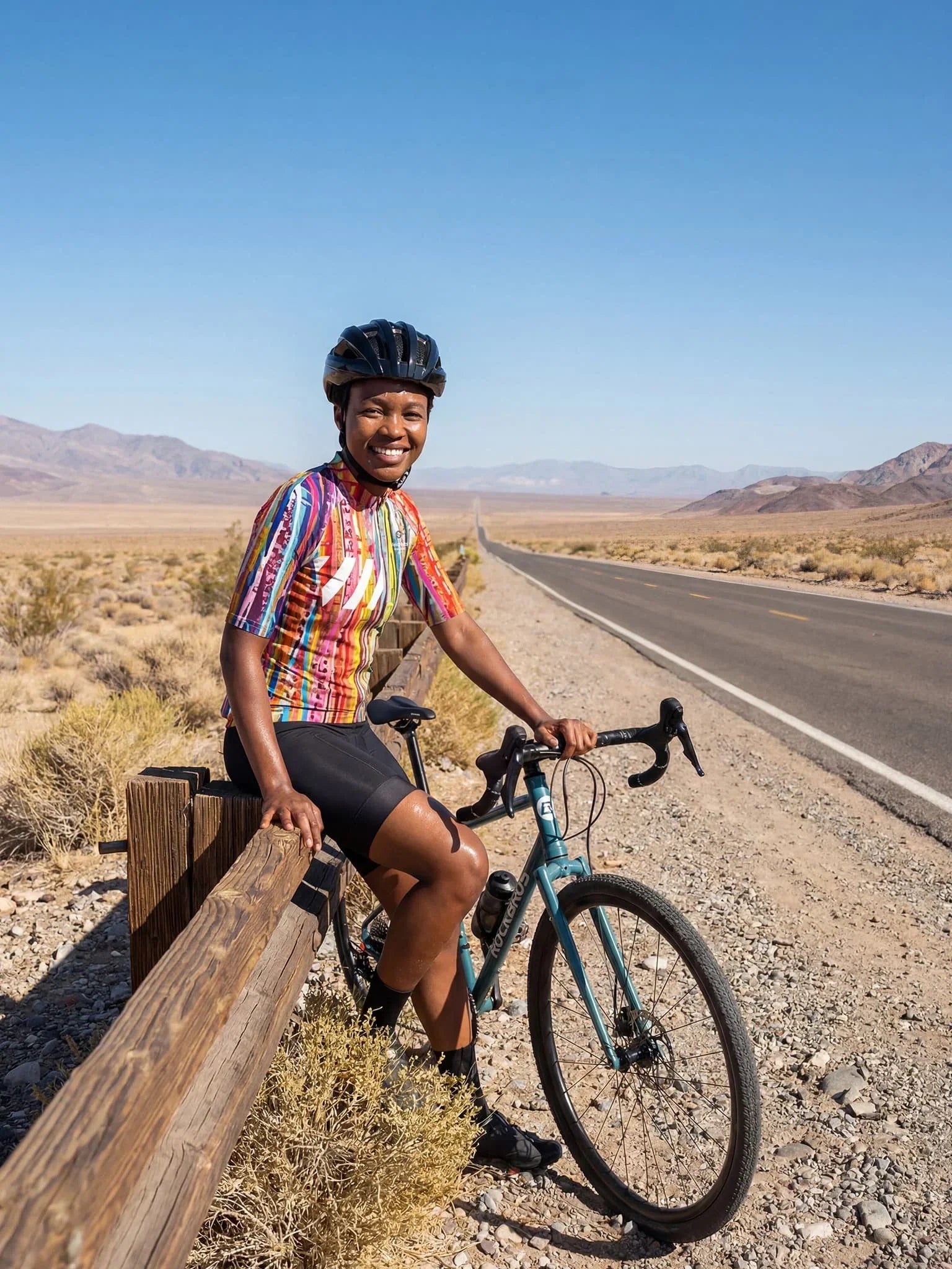 Women's Cycling Jersey Terrain Blocks#Type_Carnival Strata