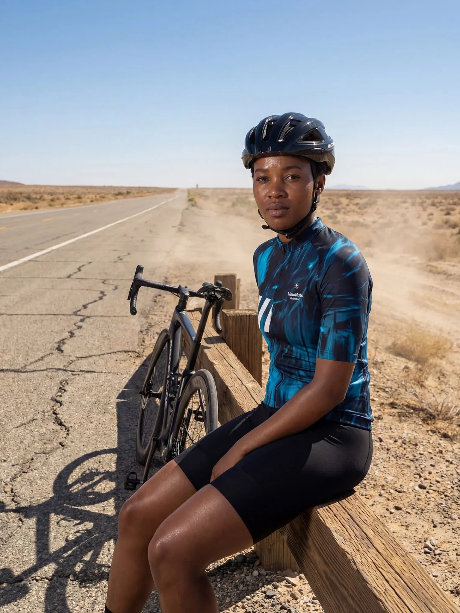 Women's Cycling Jersey Ink Burst#Type_Blue Phantom