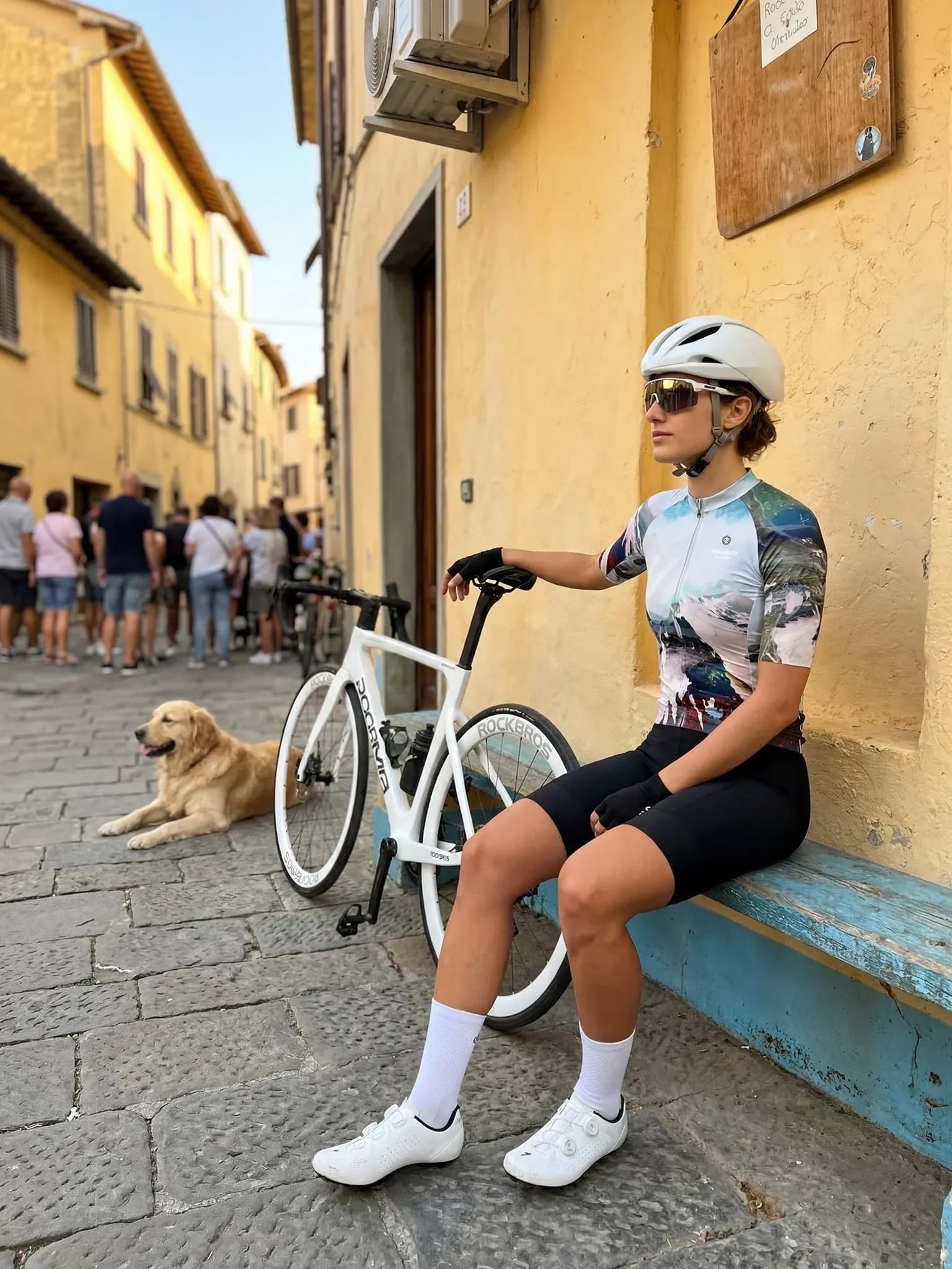 Women's Cycling Jersey Terrain Blocks#Type_Alpine Fracture