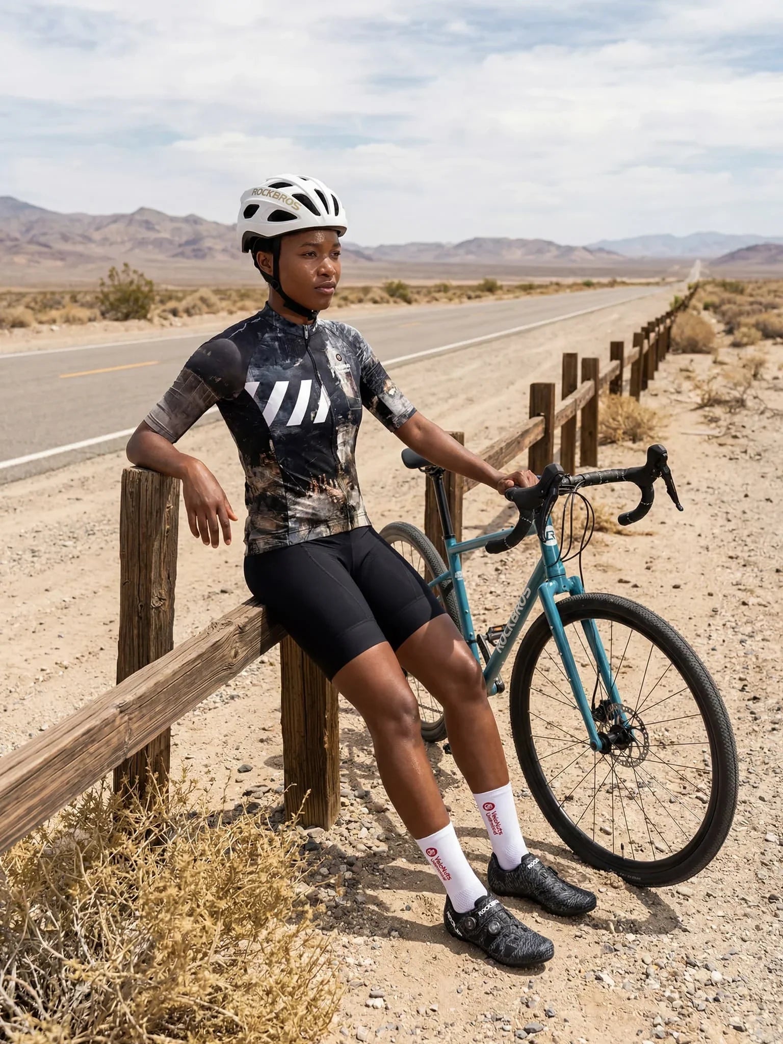 Women's Cycling Jersey Urban Camo#Type_Asphalt Echo