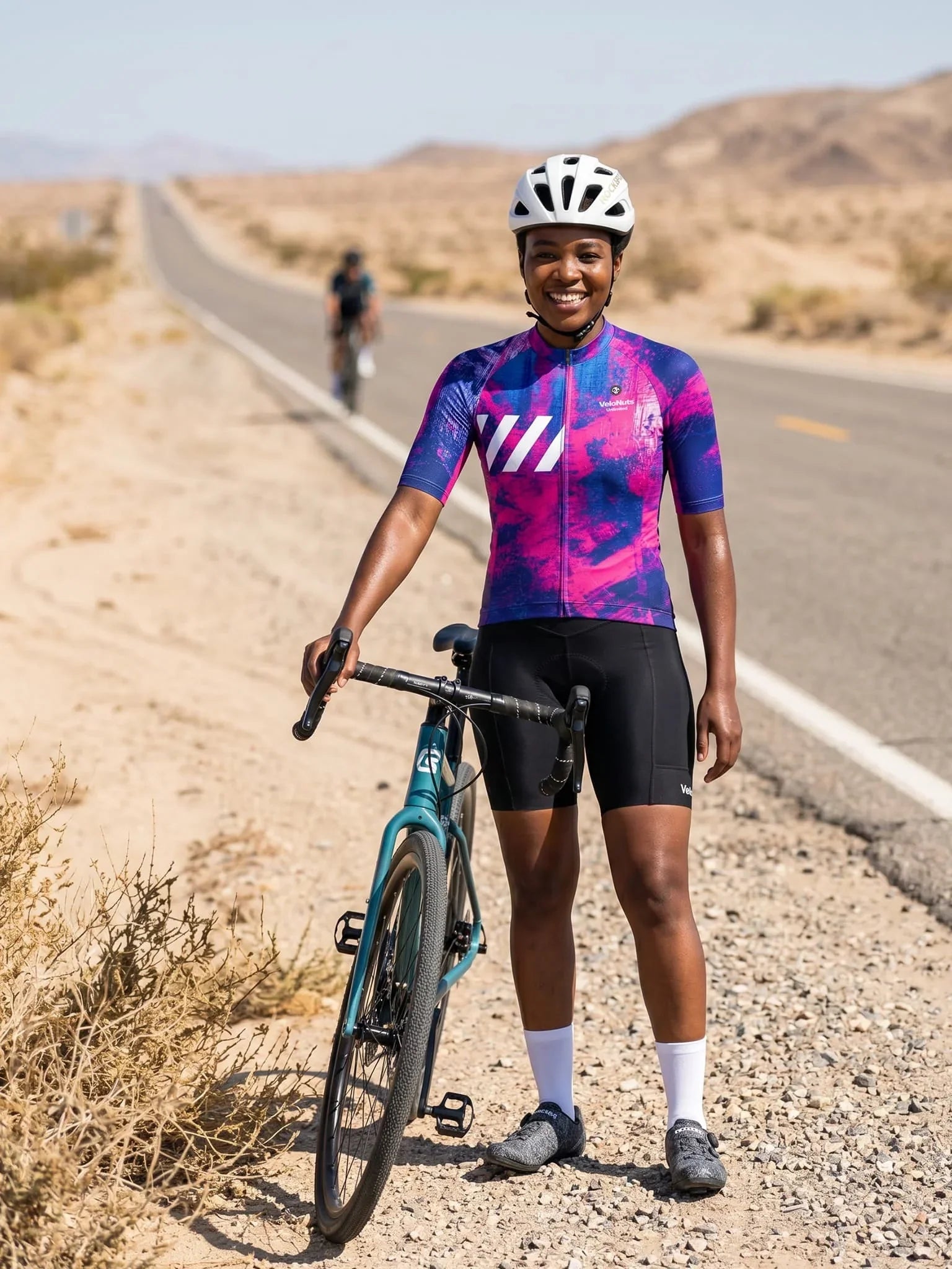 Women's Cycling Jersey Ink Burst#Type_Emerald Splash
