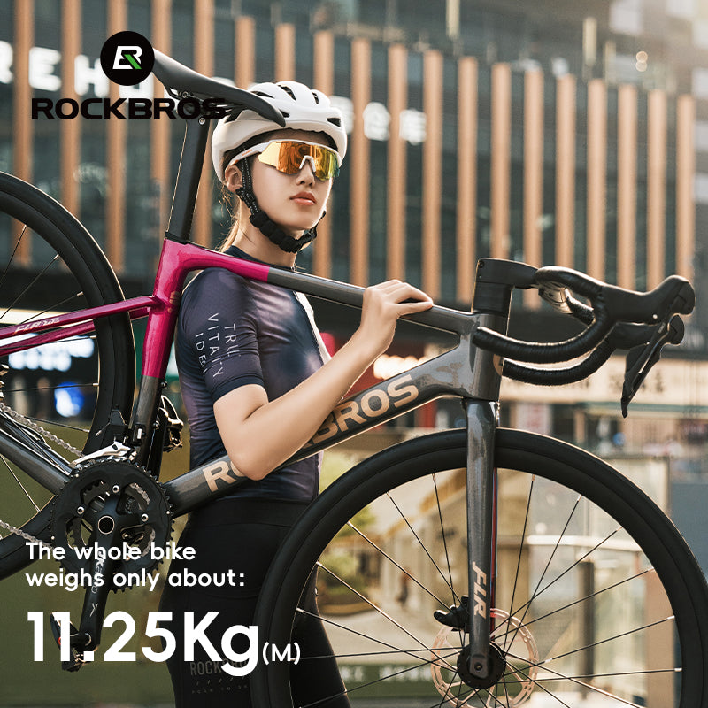 ROCKBROS Lightweight Road Bike S-RIDE 20 Speed Aerodynamic Aluminum Frame Hydraulic Disc Brakes