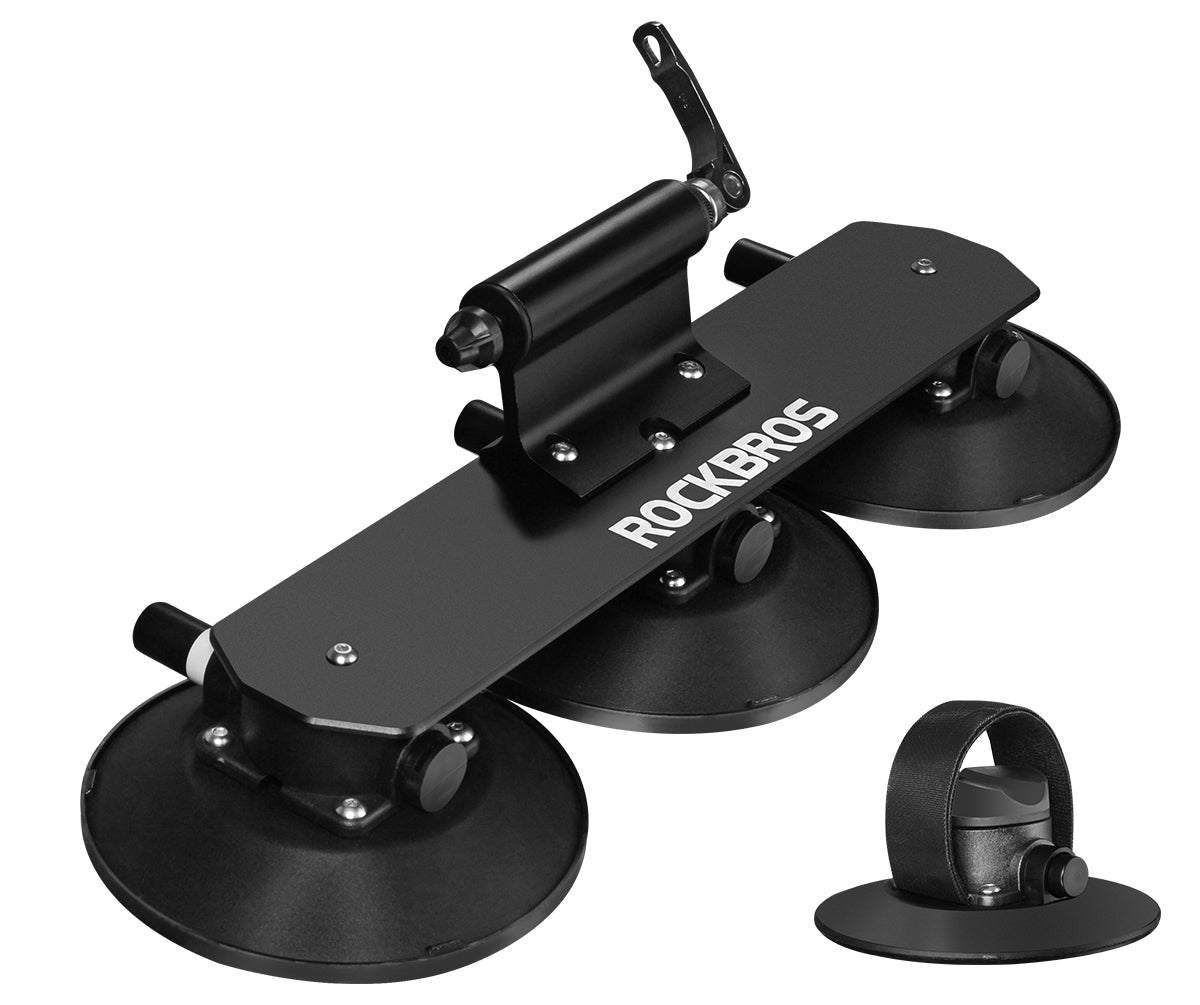 ROCKBROS Suction Cup Bike Rack for Car Roof Top Sucker Quick Release