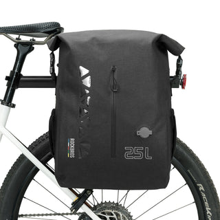 TL-153 25L Seamless 100% Waterproof Bike Panniers Rear Rack Bicycle Bag ROAD TO SKY