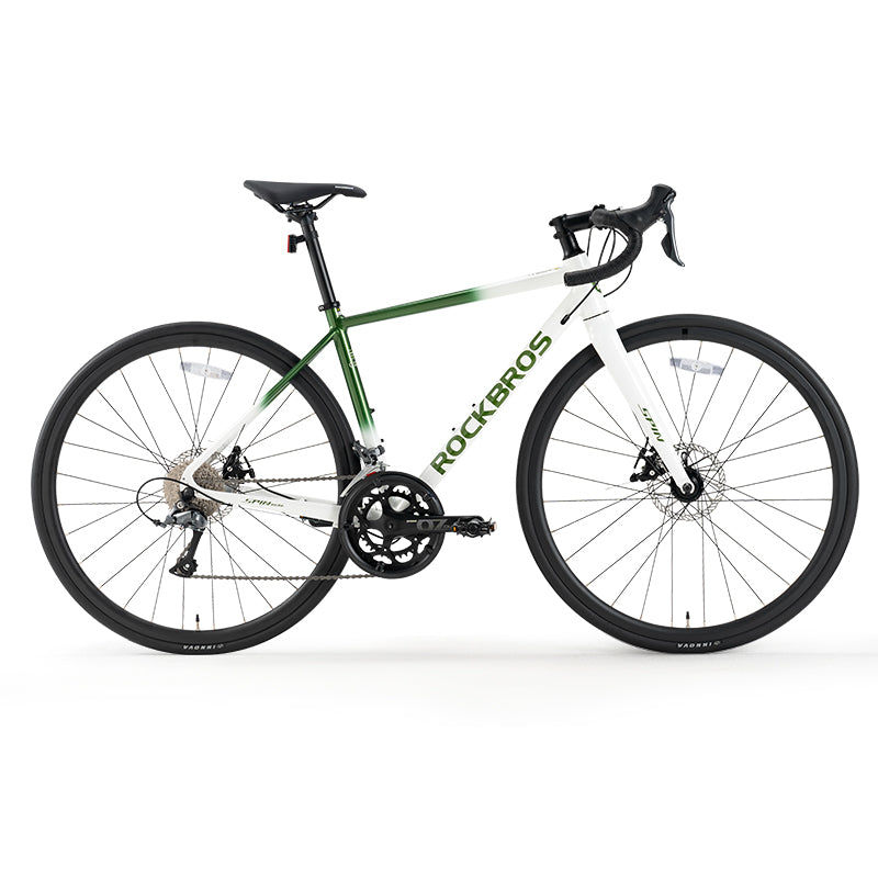 ROCKBROS 16-Speed Bend  Handlebar Road Bike Aluminum Frame Wire pull disc brake 11-32T