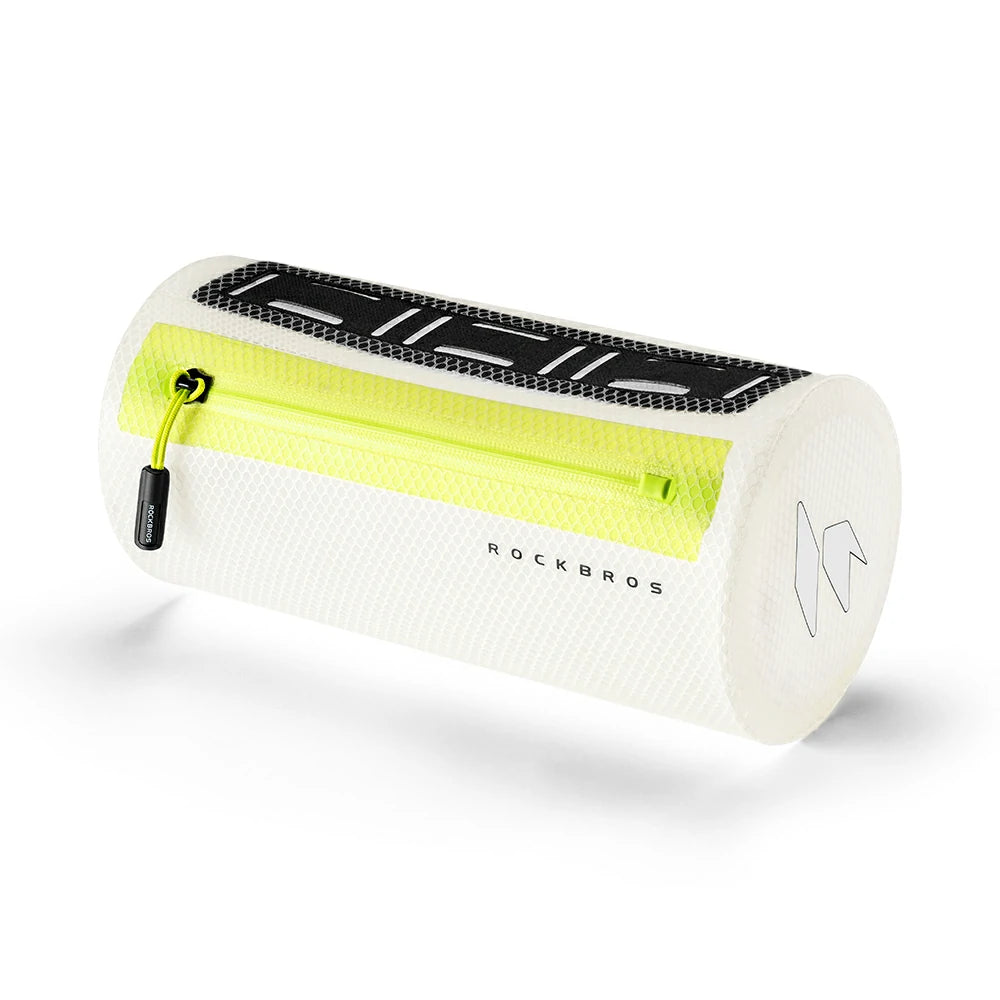 ROCKBROS 1.6L waterproof bike handlebar bag with built-in light strip