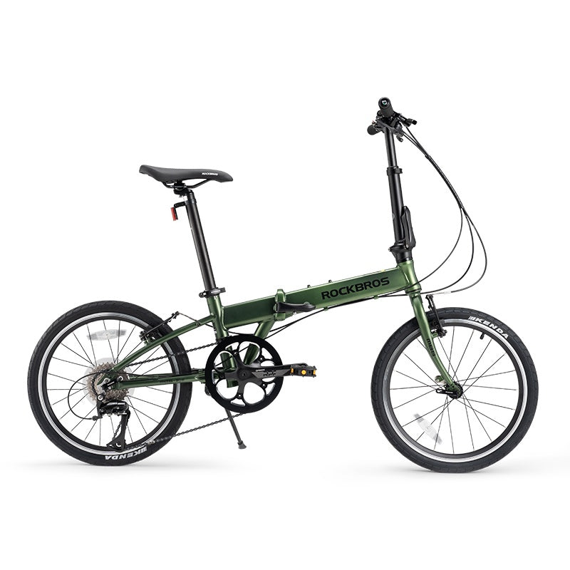 ROCKBROS 20" Folding Bicycle with Shimano 8-speed Aluminium Alloy Frame V Brake