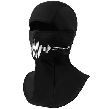 ROCKBROS Thermal Black Ski Mask with Brim Windproof Winter Balaclava for Men