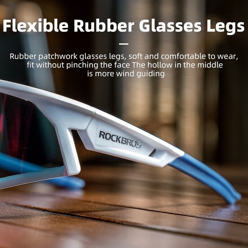 ROCKBROS Photochromic Goggle Cycling Sunglasses Sport Road Mountain Bike Glasses - ROCKBROSUSA