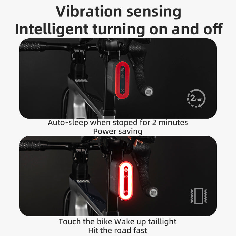 ROCKBROS Smart Bluetooth Lock Light Brake Sensing 5 Modes Diurnal Light - ROCKBROS