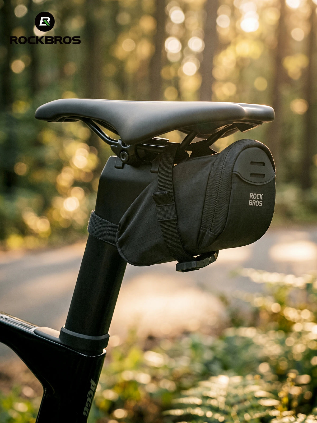 Bike Saddle Bag Compact Water‑Resistant 0.4L Cycling Seat Pouch for Road Mountain Folding Bikes
