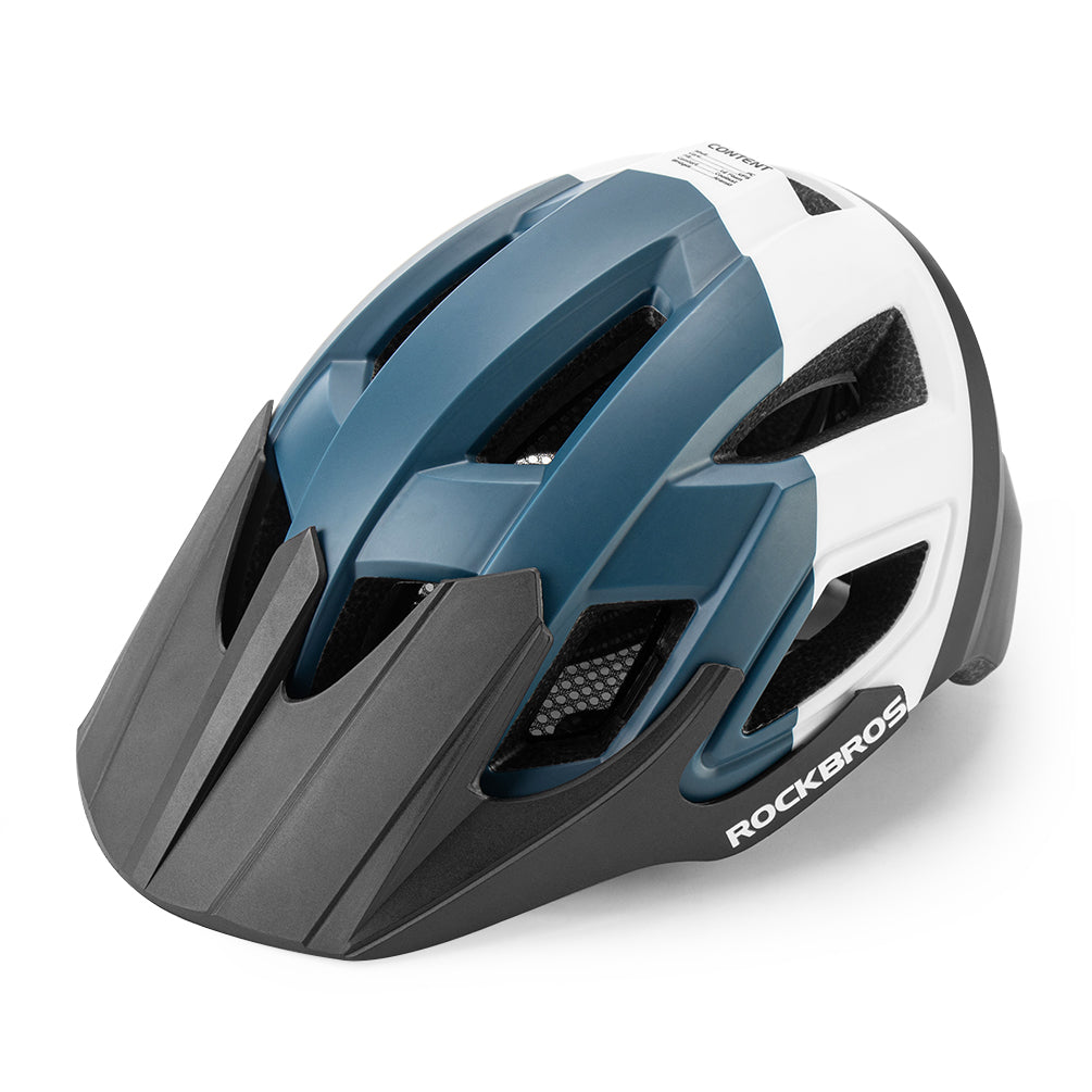 ROCKBROS Adult-Men-Women Mountain Road Bicycle Bike Helmet Replacement Pads Detachable Visor, White