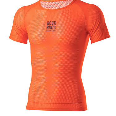 ROCKBROS Road-to-Sky Cycling Short-Sleeved Base Layer #Color_Orange