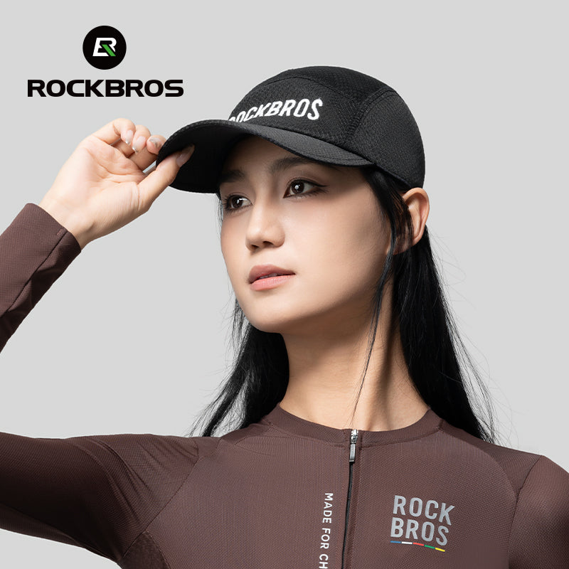 Gorra de ciclismo transpirable ROCKBROS con malla y protección UV para verano