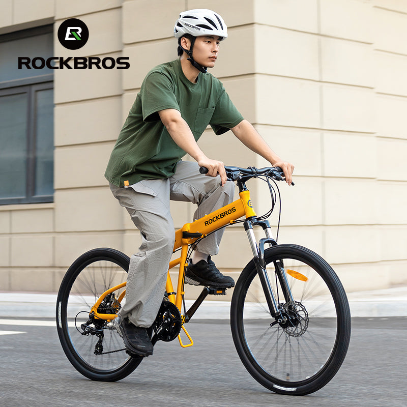 ROCKBROS 26'' Folding Mountain Bike 8 speed Dual C-Brake Aluminum Frame Adjustable City Bicycle 11-32T