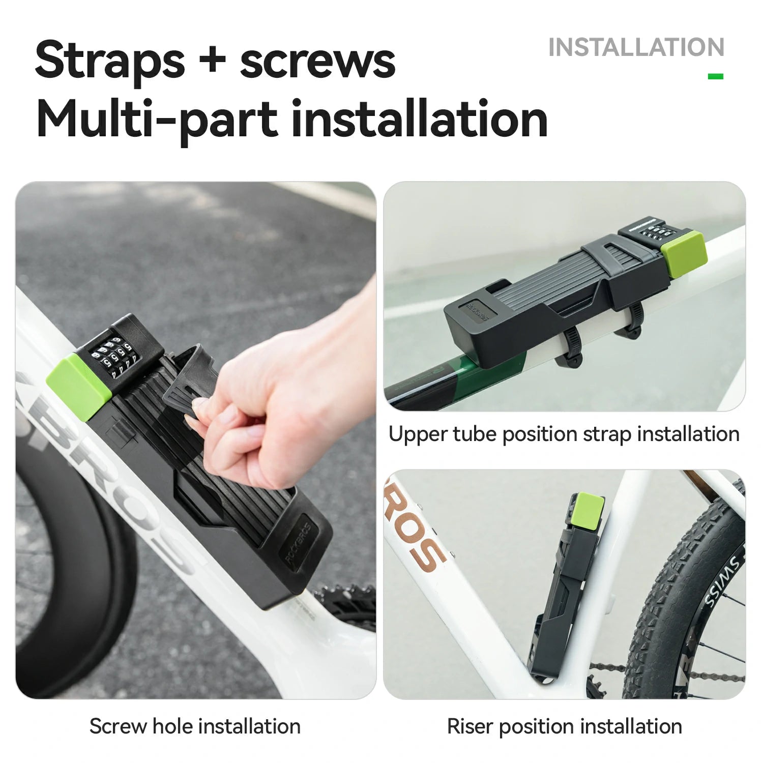 8-Section Folding Combination Bike Lock