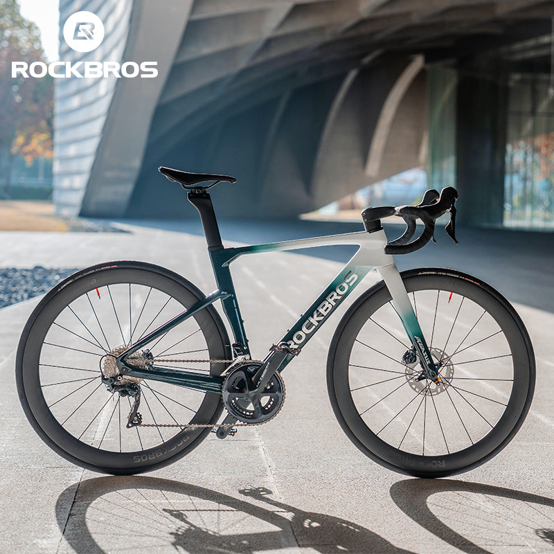 ROCKBROS T700 Carbon Fiber Aerodynamic Road Bike 105 Electronic Shifting  Disc Brakes
