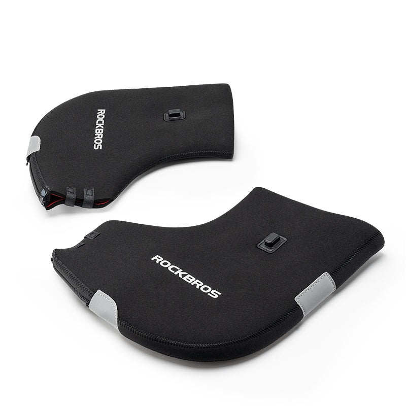 ROCKBROS USB Charging Heated Winter Handlebar Mittens for Winter Cycling