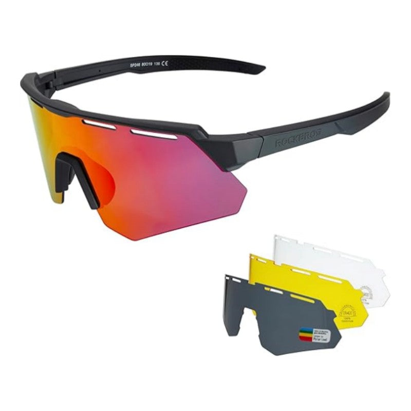 Polarized Cycling Glasses 4 Interchangeable Lenses