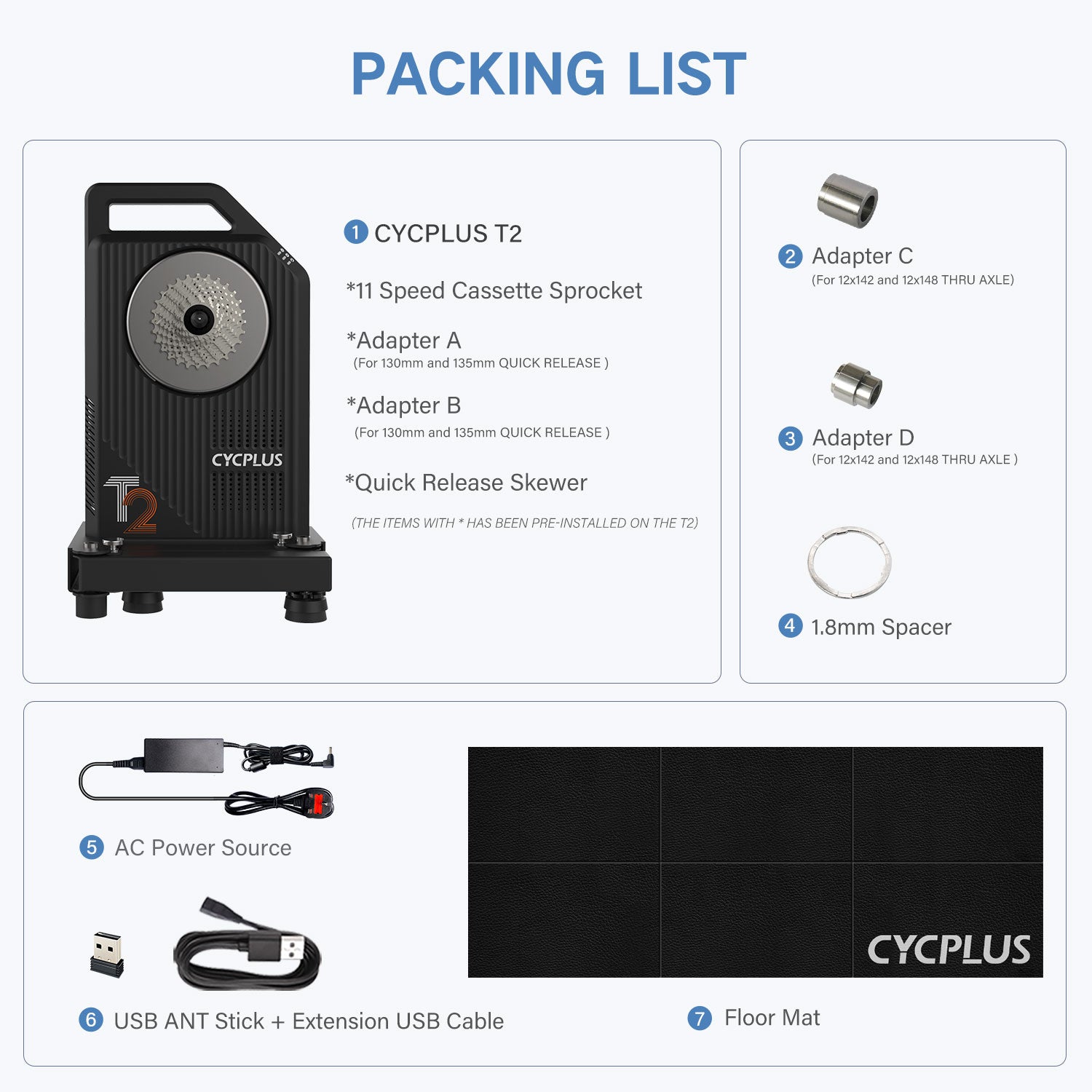 CYCPLUS】T2 Smart Direct-Drive Bike Trainer