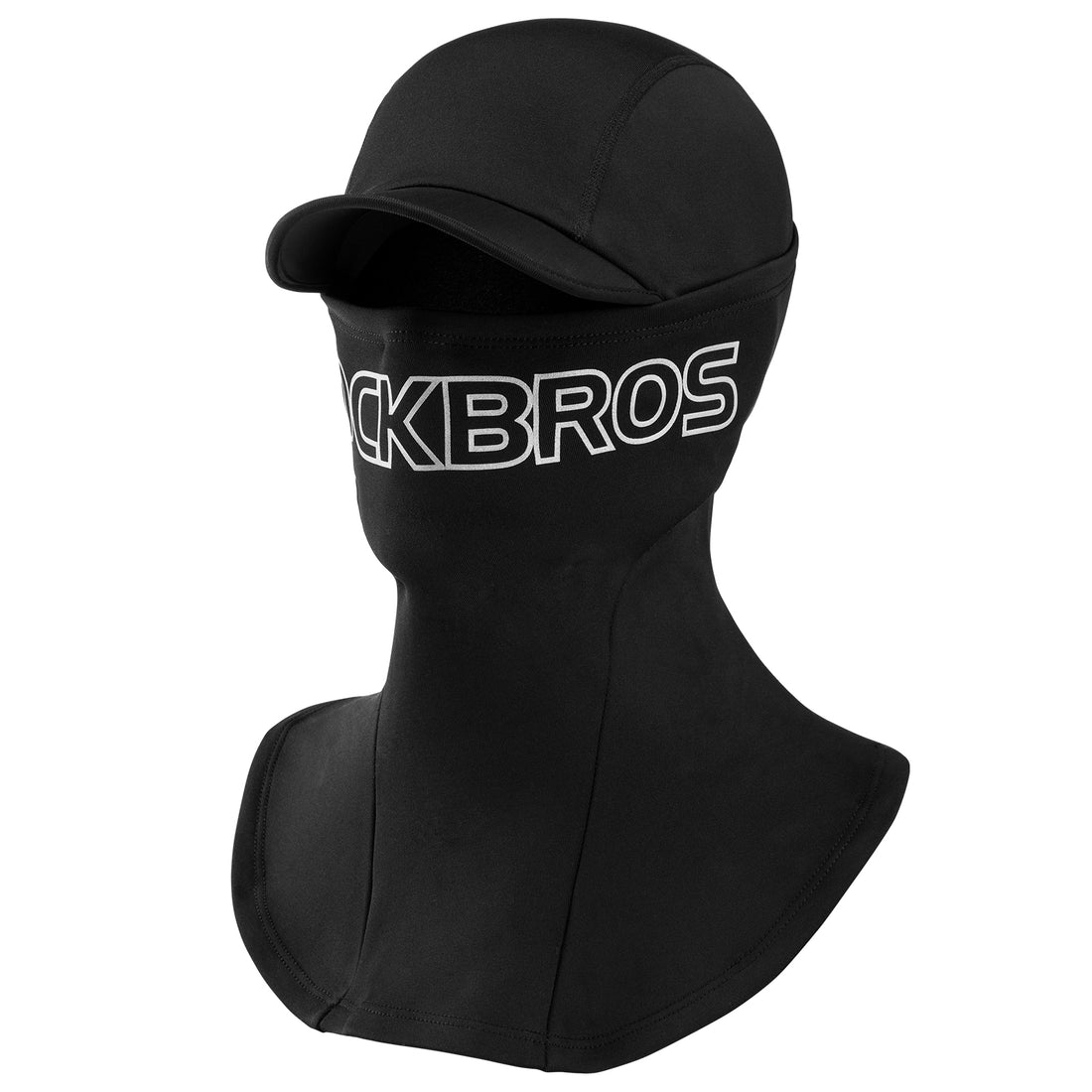 ROCKBROS Thermal Black Ski Mask with Brim Windproof Winter Balaclava for Men