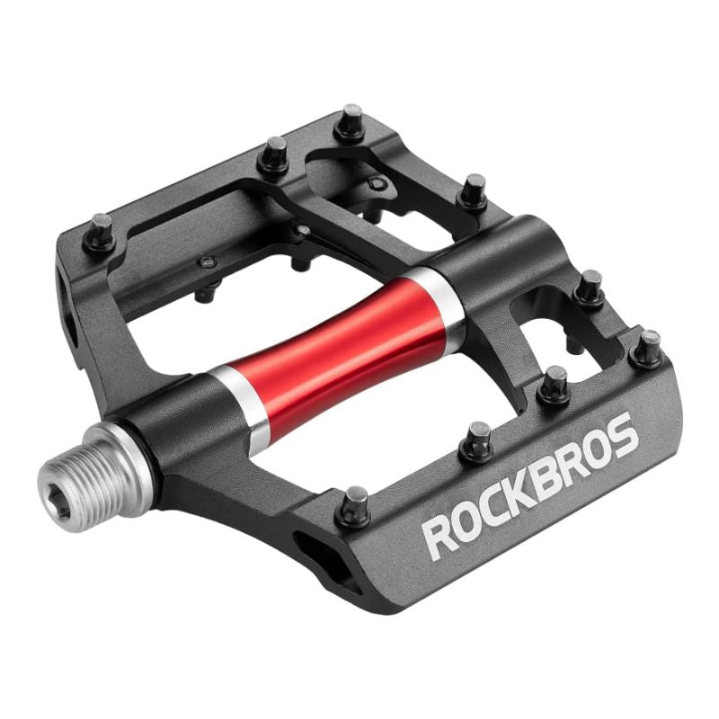 ROCKBROS Mountain Bike Aluminum Pedals with 18 Anti-Skid Pins