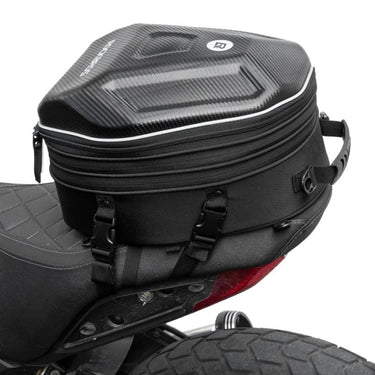 ROCKBROS 35L Hard Shell Motorcycle Tail Bag Waterproof Expandable Durable - ROCKBROS