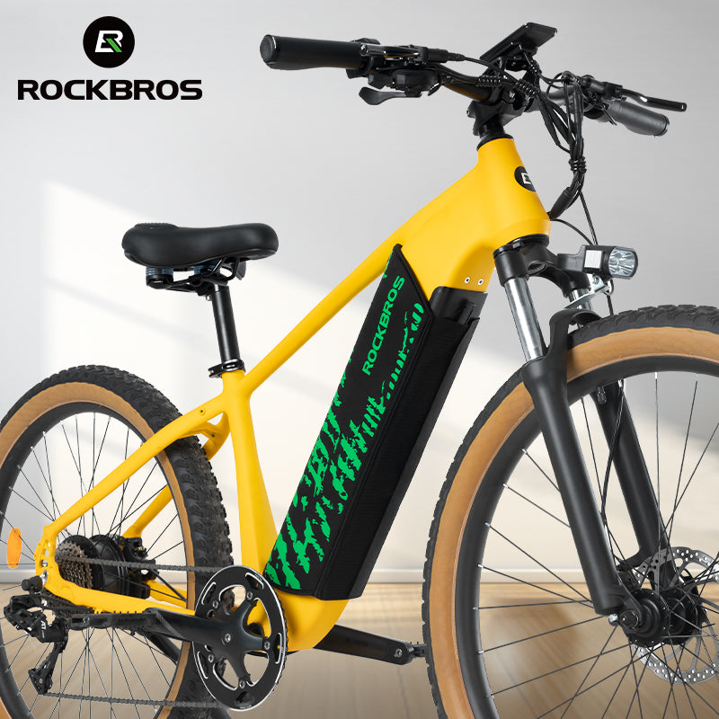 ROCKBROS Neoprene Ebike Battery Cover  Wear  Dirt Resistant for Outdoor Use