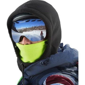 ROCKBROS Ski Mask Balaclava Face Cover Hat Cap Scarf Black Green
