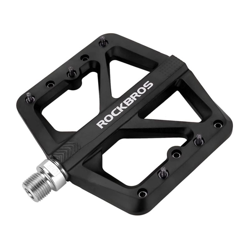 ROCKBROS Large Road Mountain Bike Pedals Nylon Cycling Composite Bearing 9/16"