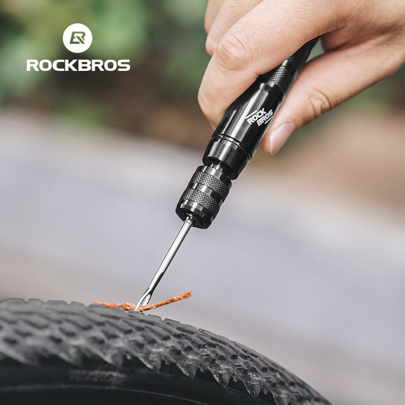 ROCKBROS Vacuum Aluminum Alloy Tire Repair Tool Compact  Portable