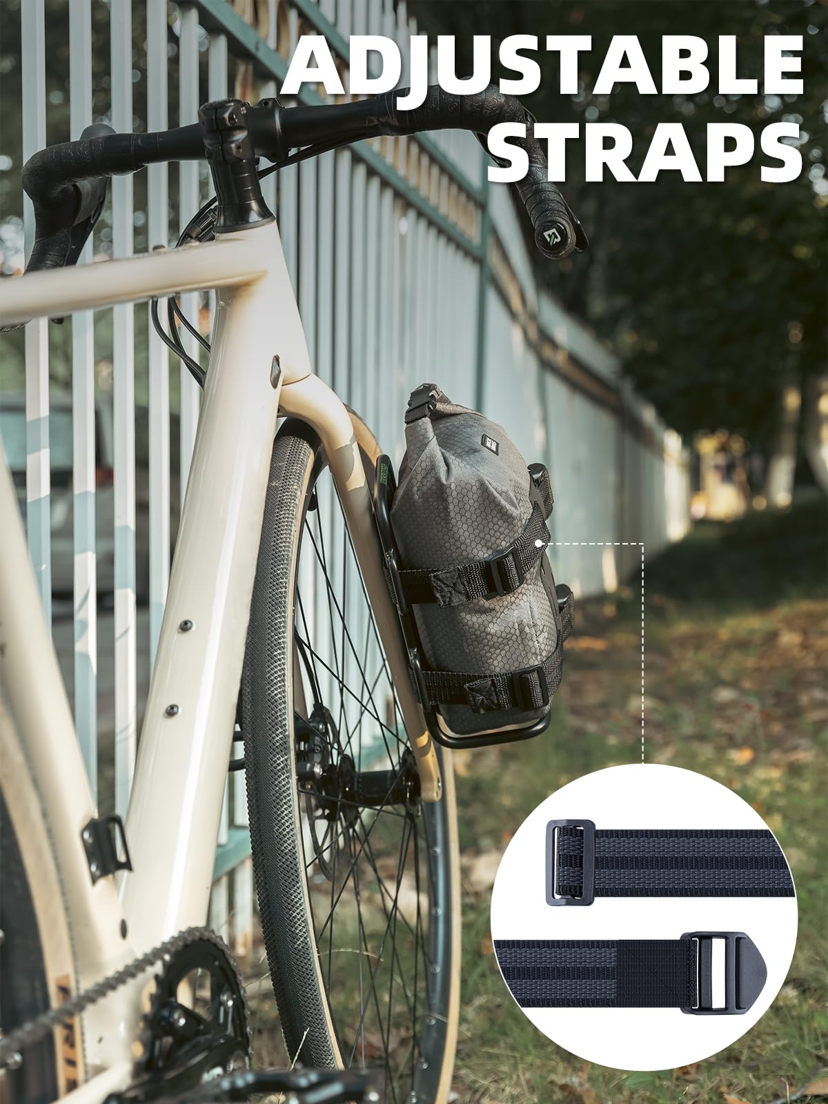 ROCKBROS Front Bike Rack Aluminum Alloy Luggage Touring Carrier Racks 6.6lbs - ROCKBROS