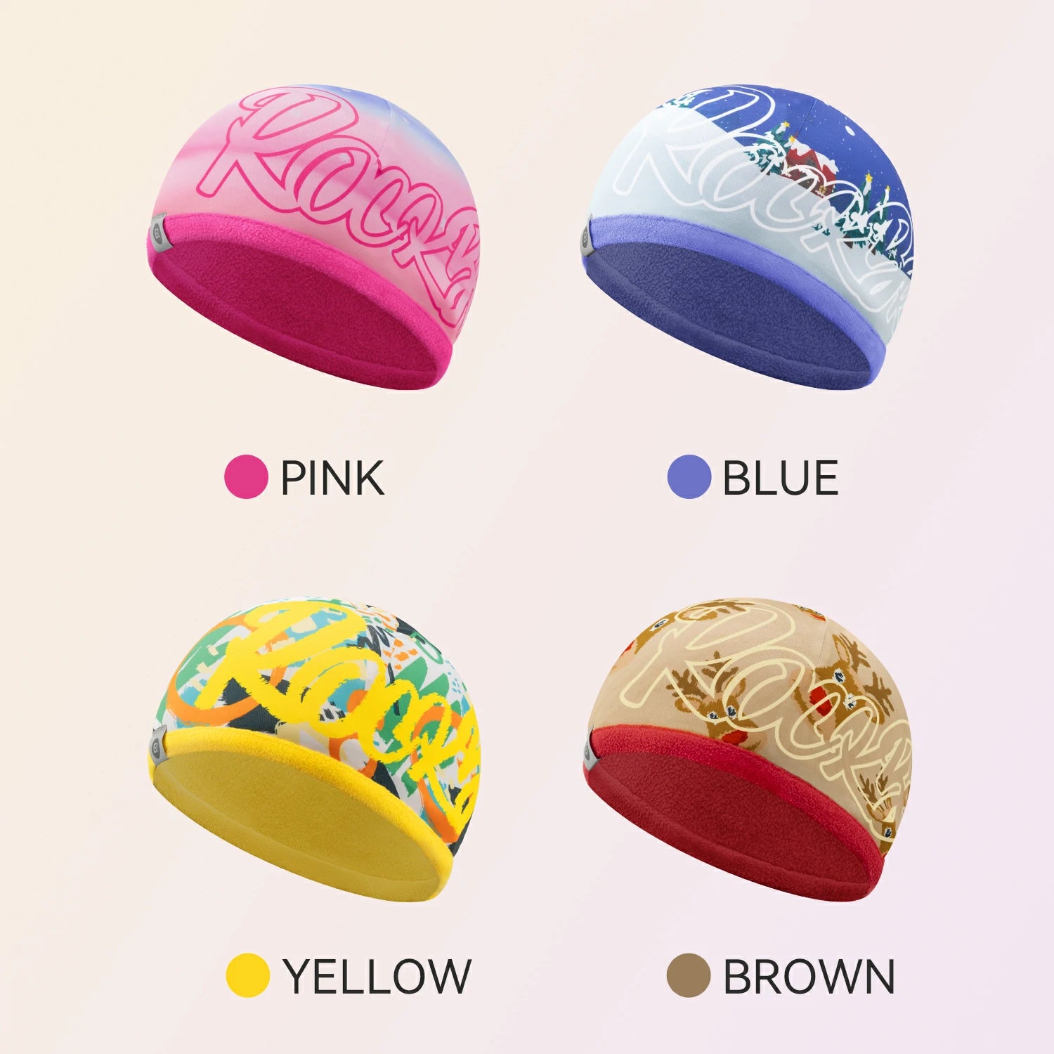 Kids Winter Fleece Beanie for Helmet Use