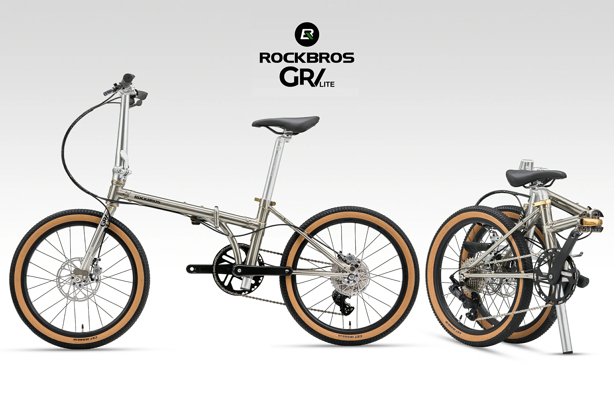 ROCKBROS Gravis Steel Folding Gravel Bike
