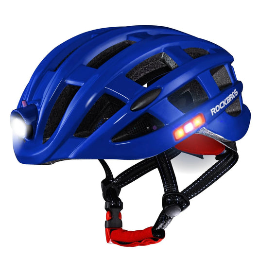 ROCKBROS Ultralight Cycling Helmet with USB Rechargeable Light 3 Modes