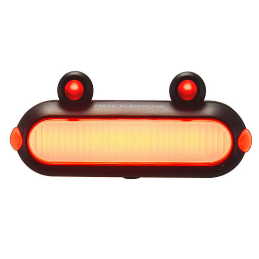 ROCKBROS Rechargeable Frog-Shaped LED Bike Tail Light with 180-Degree Visibility