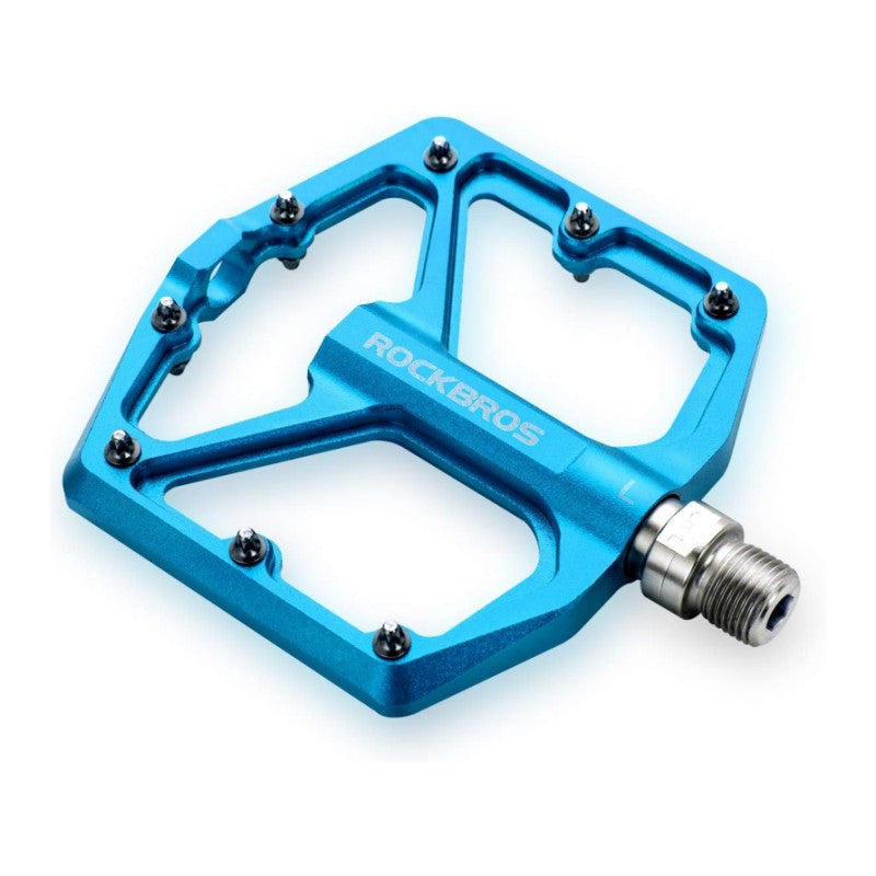 ROCKBROS Bike Pedals Lightweight Aluminum Platform 9/16'' Sealed Bearing - ROCKBROS