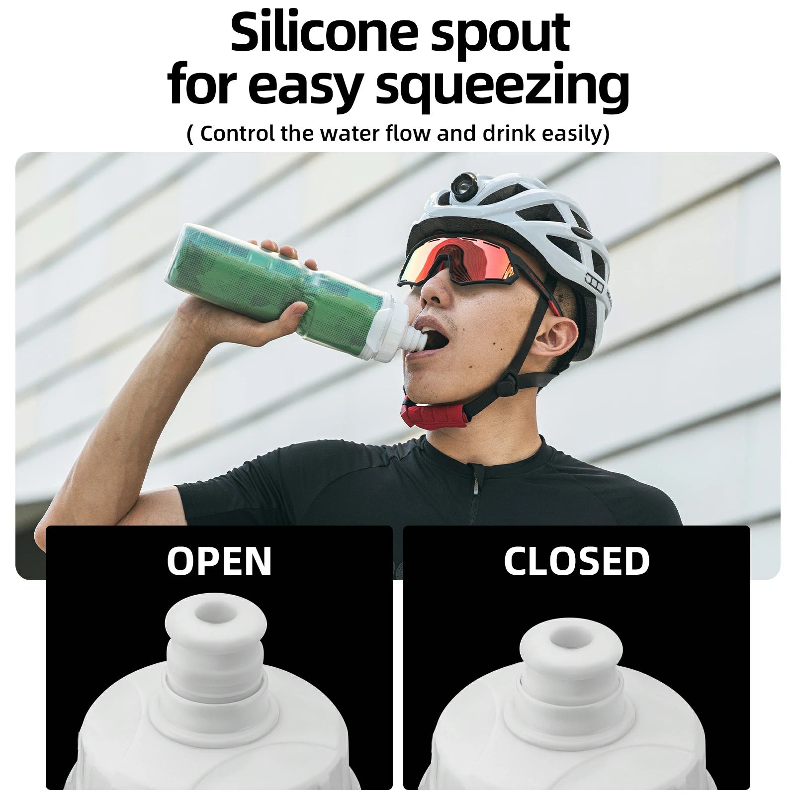 ROCKBROS 24OZ Insulated Bike Water Bottle